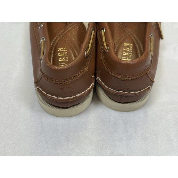 Lauren Ralph Lauren Yolonda Leather Loafers Women’s Sz 8 Boat Shoes Top Siders - Picture 5 of 12